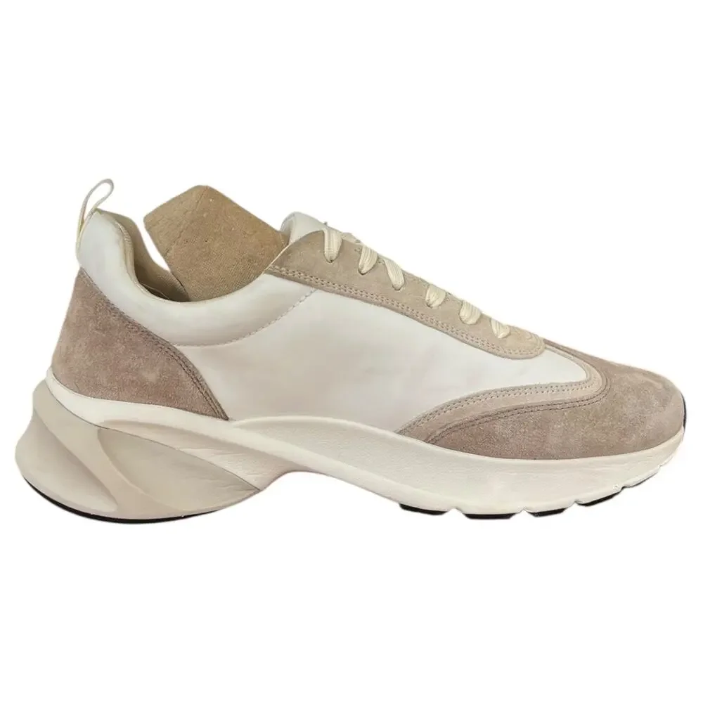 Tory Burch T Monogram Good Luck Trainer Sneakers Hazel Ivory Beige Women's 11